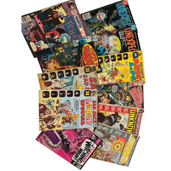 Vintage 1960s–1970s Bronze Age Comic Lot: DC & Marvel Horror, Sci-Fi Anthologies & Classic 