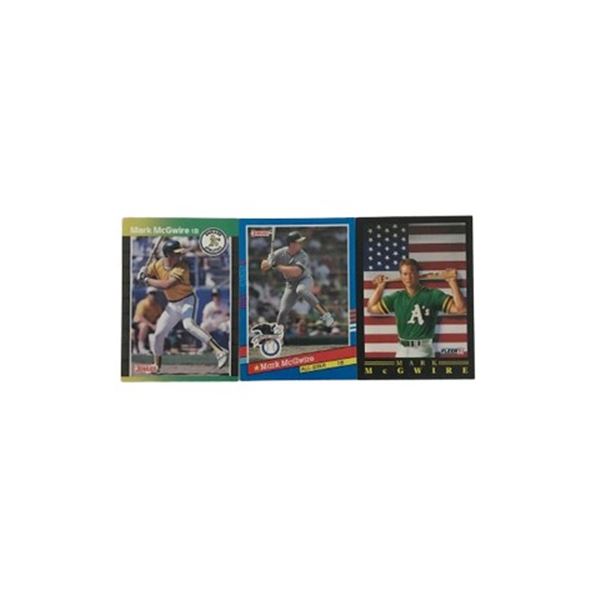 Mark McGwire Triple Threat Baseball Cards