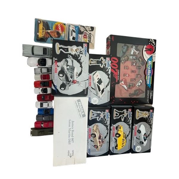 James Bond 007 Collector's Lot: Corgi Classics, Micro Machines & Die-Cast Vehicles