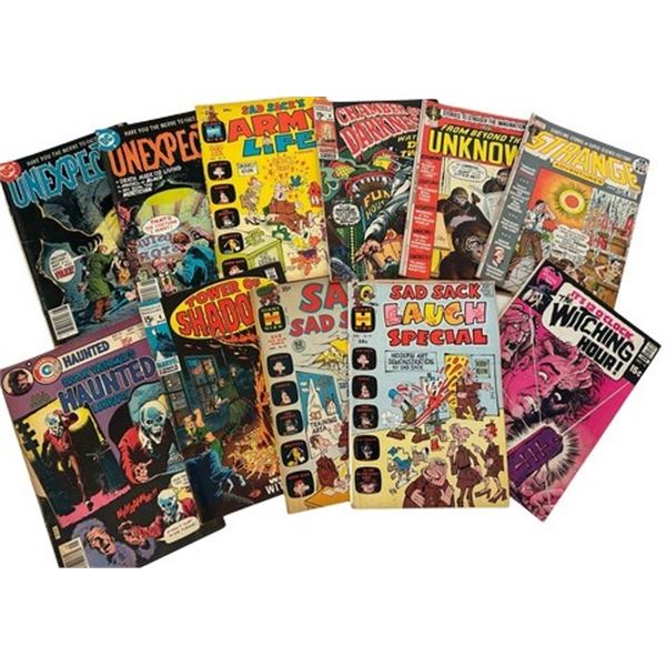 Vintage 1960s–1970s Bronze Age Comic Lot: DC & Marvel Horror, Sci-Fi Anthologies & Classic 