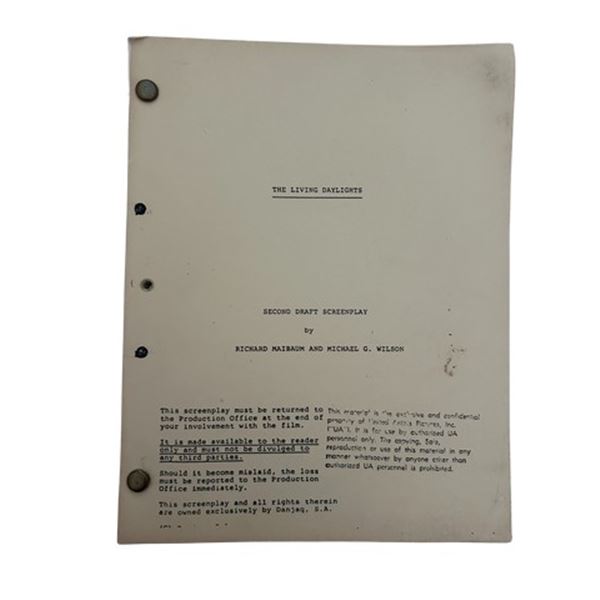 James Bond: The Living Daylights (1987) Screenplay