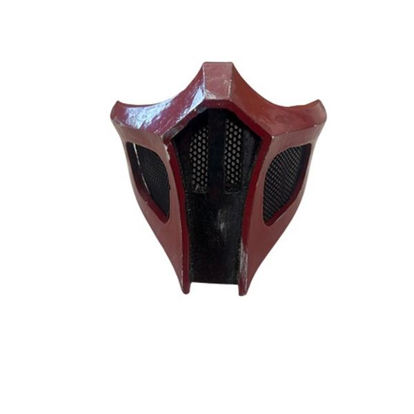 Mortal Kombat Production-Acquired Test Red Lower Face / Mouth Mask Movie Props