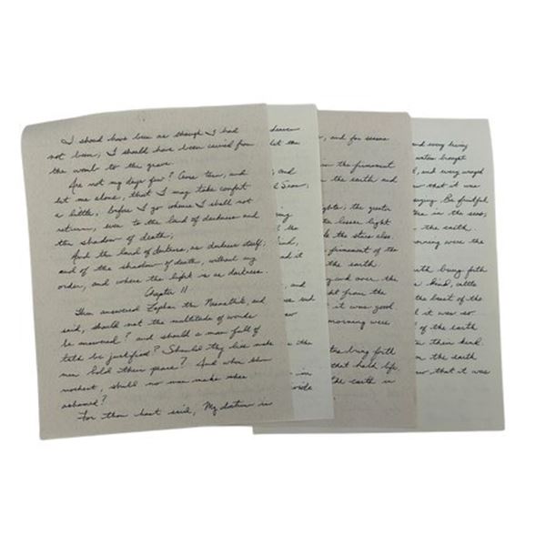 The Book of Eli Bible Pages Movie Props
