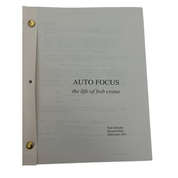Auto Focus Production Revised Screenplay
