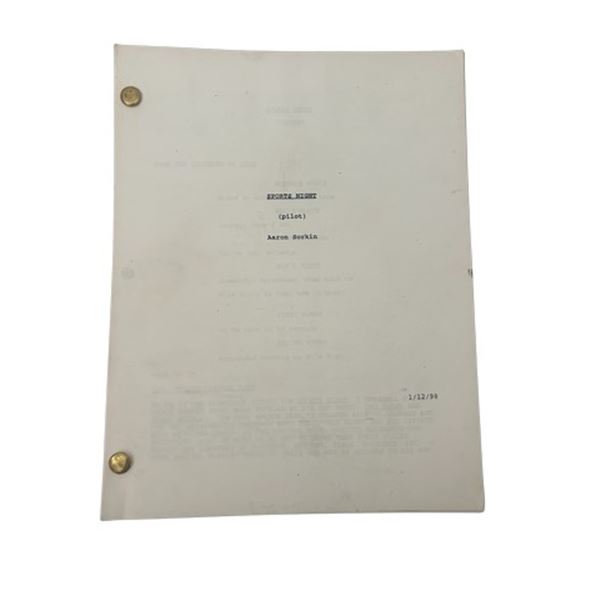 Sports Night Pilot Script