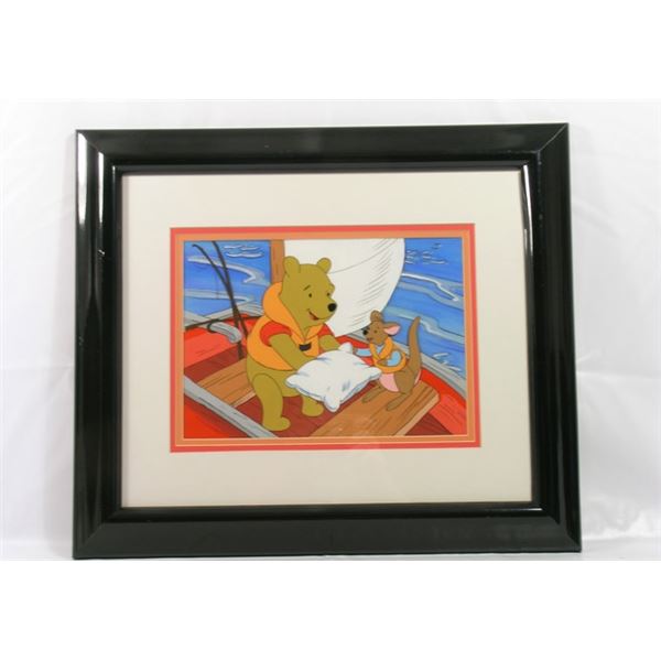 Original framed Winnie the Pooh and Kangaroo production cel