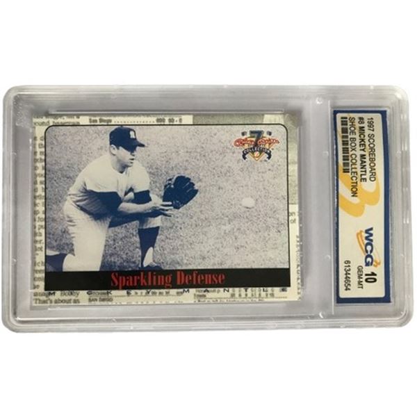 1997 Scoreboard #8 Mickey Mantle Card Graded