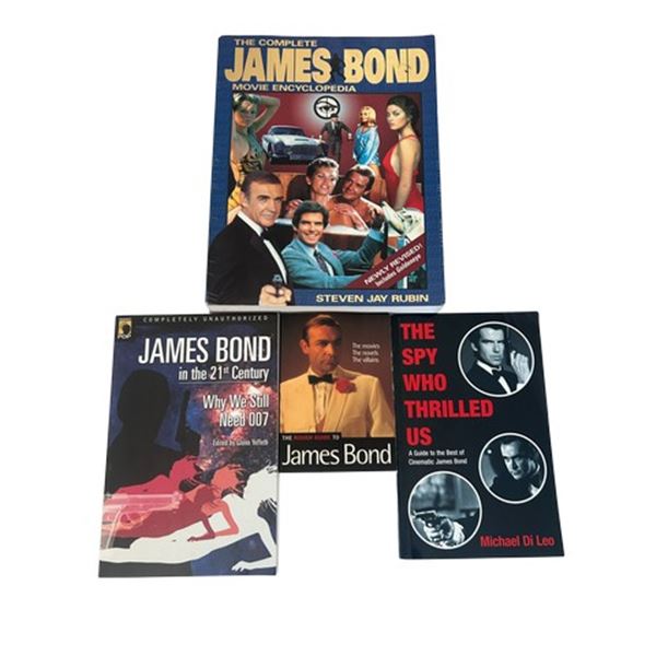 The Ultimate James Bond 007 Cinematic & Literary Reference Book Lot (4 Volumes)