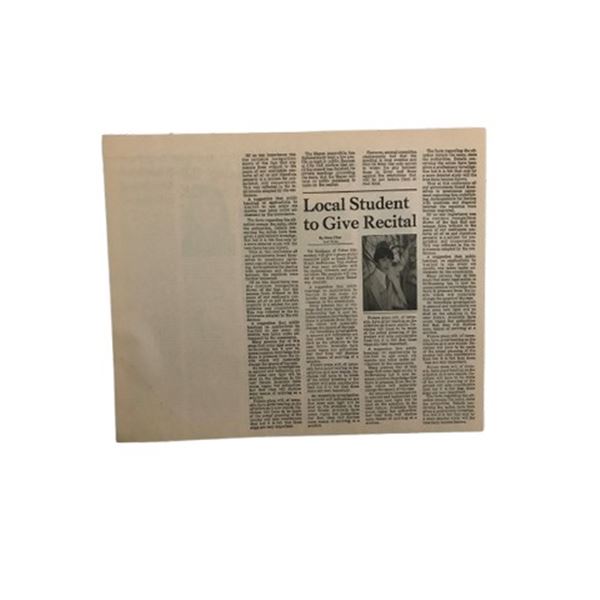 The Birdcage Val Goldman Newspaper Clipping Movie Props
