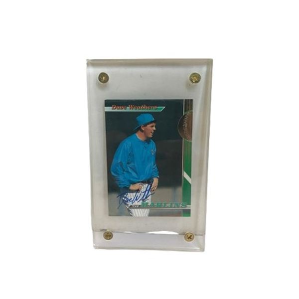 Dave Weathers 1993 Signed Topps Card