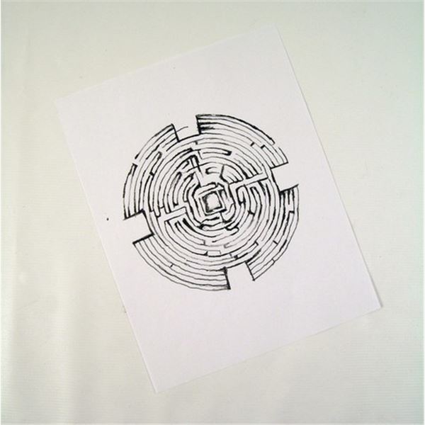 Prisoners Bob Taylor (David Dastmalchian) Maze Drawing Movie Props