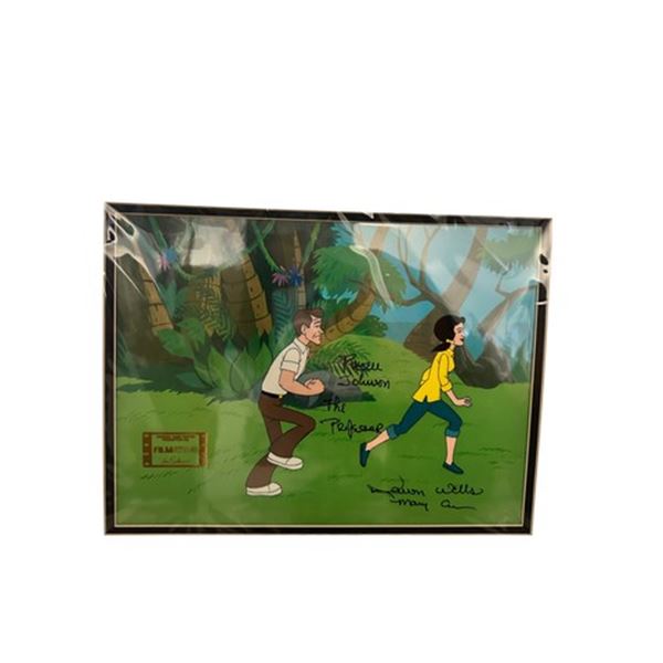 The New Adventures of Gilligan Filmation Animation Cel Signed