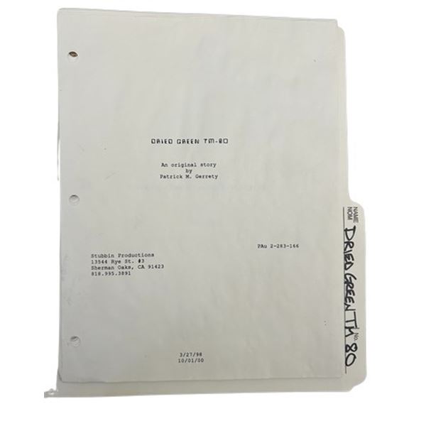 DRIED GREEN TM-80 Unproduced Spec Screenplay Drafts