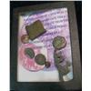Image 2 : 15. Glass framed case of Roman Coins & Antiquities.
