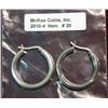 Image 2 : 20. "Suoth" Sterling Silver Hoop Style Earrings.