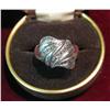 27. Ladies Size 8.5 Sterling Silver with graphites Antique Ring.