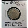 Image 1 : 93. 1882 Shield Nickel. EF 40.