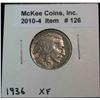 126. 1936 P Buffalo Nickel. EF