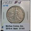 141. 1935 S Walking Liberty Half Dollar. EF 40.