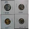 Image 1 : 159. 1961P Cent,1962P & 64P Nickels, & 70S Dime. All Proof 65.