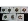 Image 1 : 163. 1968S, 70S, 73P, S, 74P, D, & 2000D Virginia Quarters.