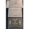 Image 2 : 191. Group of Three Counterfeit Nazi Concentration Camp Notes.