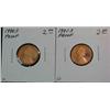 218. 1990 S & 91 S Proof Lincoln Cents.