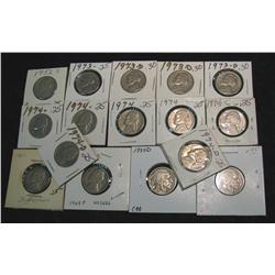 345. 1936D, 37D, 49P, 51P, 52S, 73P, (3) 73D, (5) 74P, 