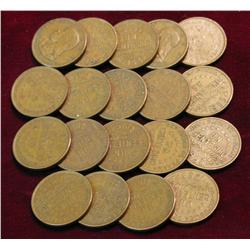 354. (19) 1953 Panama 1 Centesimos. VF-EF. Cat. $19.00.