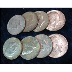 363. 1965P, (3) 66P, (2) 67P, 68D, & 69D Kennedy Silver Halves.