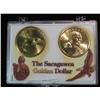 Image 1 : 370. 2000 P & D Sacagawea Golden Dollar Two-Piece Set.