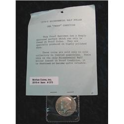 373. 1976 S Proof Kennedy Bicentennial Half Dollar.