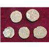 Image 2 : 377. (5) Unattributed Ancient Roman Coins nearly 2000 years old.