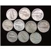 Image 2 : 384. (10) 1935-44 Mercury Dimes. All VF-EF. Some