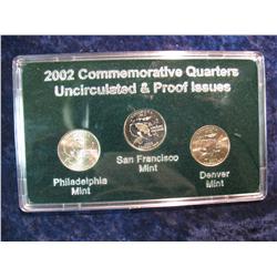 386. 2002 P, D, & S Louisiana Statehood Quarter Set.