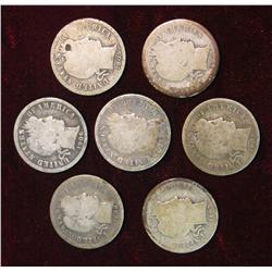 394. (8) Old Silver U.S. Barber Dimes.