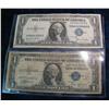 437. Series 1935B & 35D $1 Silver Certificates. G & VF.