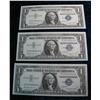 Image 1 : 445. (3) Consecutive Serial Number Series 1957B $1 Silver