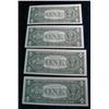 Image 2 : 446. (4) Consecutive Serial Number Series 1957B $1 Silver 