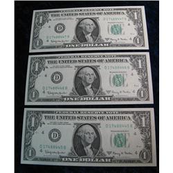 451. (3) Series 1963A $1 Federal Reserve Notes with con