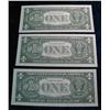Image 2 : 451. (3) Series 1963A $1 Federal Reserve Notes with con