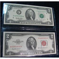 453. Series 1995 $2 Federal Reserve Note & Series 1953A $2