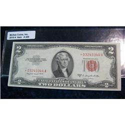 459. Series 1953B Star Replacement $2 U.S. Notes. "Red Seals". 