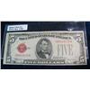 462. Series 1928E $5 U.S. Note. "Red Seal". VG-8.