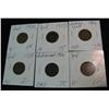 Image 1 : 482. 1902, 03, 04, 05, 06, & 07 Indian Head Cents. G-VG