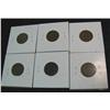 Image 2 : 482. 1902, 03, 04, 05, 06, & 07 Indian Head Cents. G-VG
