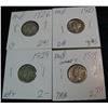 484. 1926P VG, 27P VG, 28S G & 29P G Mercury Dimes.