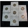 492. 1943P, D, 44P, D, S, 45D, & S Mercury Dimes. VG-EF