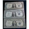 523. Series 1957, 57A, & B $1 Silver Certificates. VG-VF