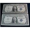 Image 1 : 524. Series 1935B & 57A $1 Silver Certificates. VG & EF.